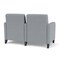 Lesro Siena Lounge Reception 2 Seat Tandem Seating, Black, RS Fog Upholstery SN2103 - alternate 2